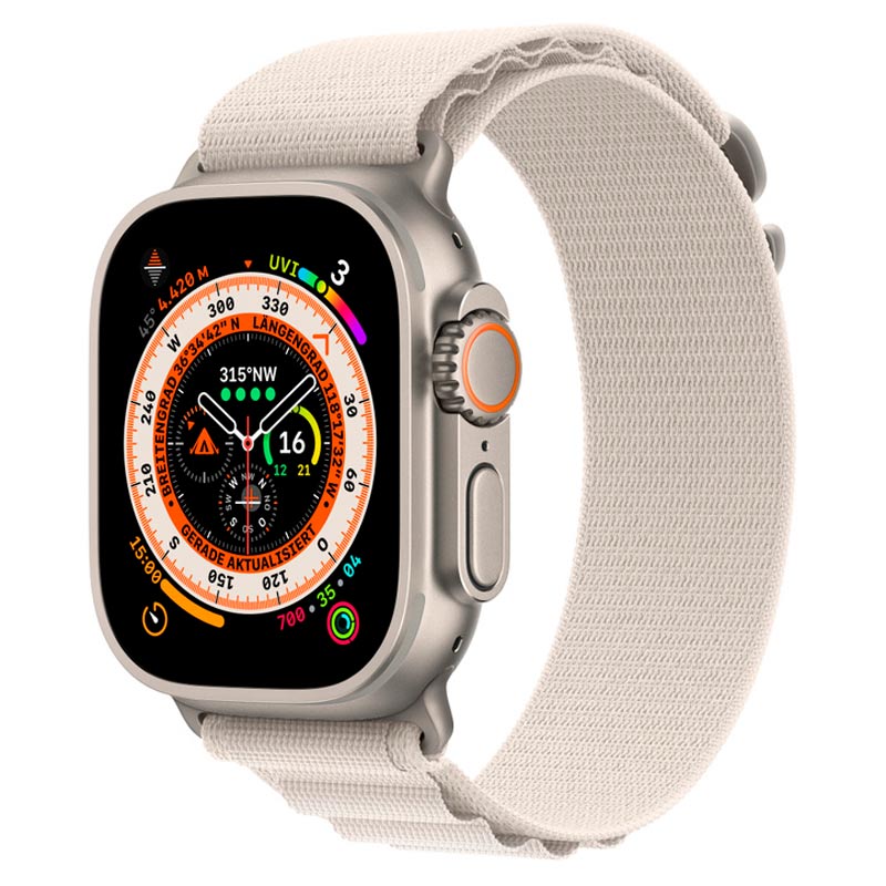ساعت هوشمند اپل سری Apple Watch 49mm Titanium Case Alpine Loop Band GPS + Cellular Ultra
