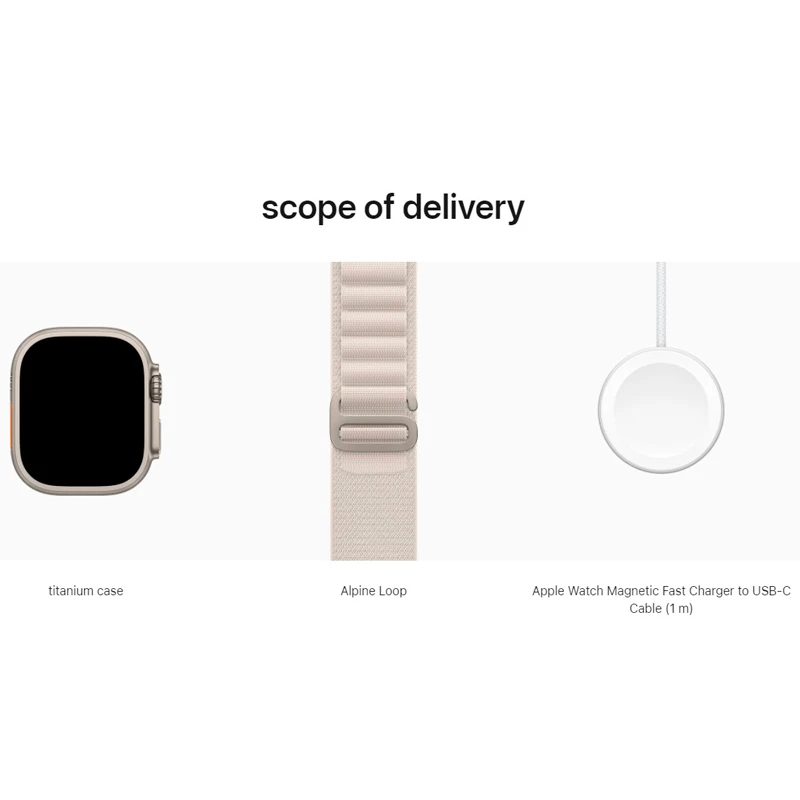 ساعت هوشمند اپل سری Apple Watch 49mm Titanium Case Alpine Loop Band GPS + Cellular Ultra