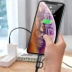 کابل تایپ سی به تایپ سی / لایتنینگ فست شارژ 60 وات باسئوس CATLYW-01 طول 1 متر