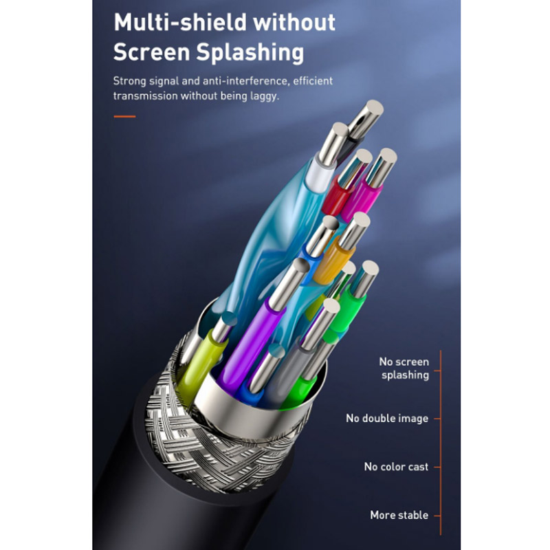 کابل Baseus Cafule Series CADKLF-F01 HDMI V2.0 4K 2m