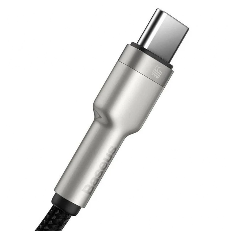 کابل کوتاه تایپ سی فست شارژ Baseus Cafule Series Metal CAKF000001 6A 66W 25cm