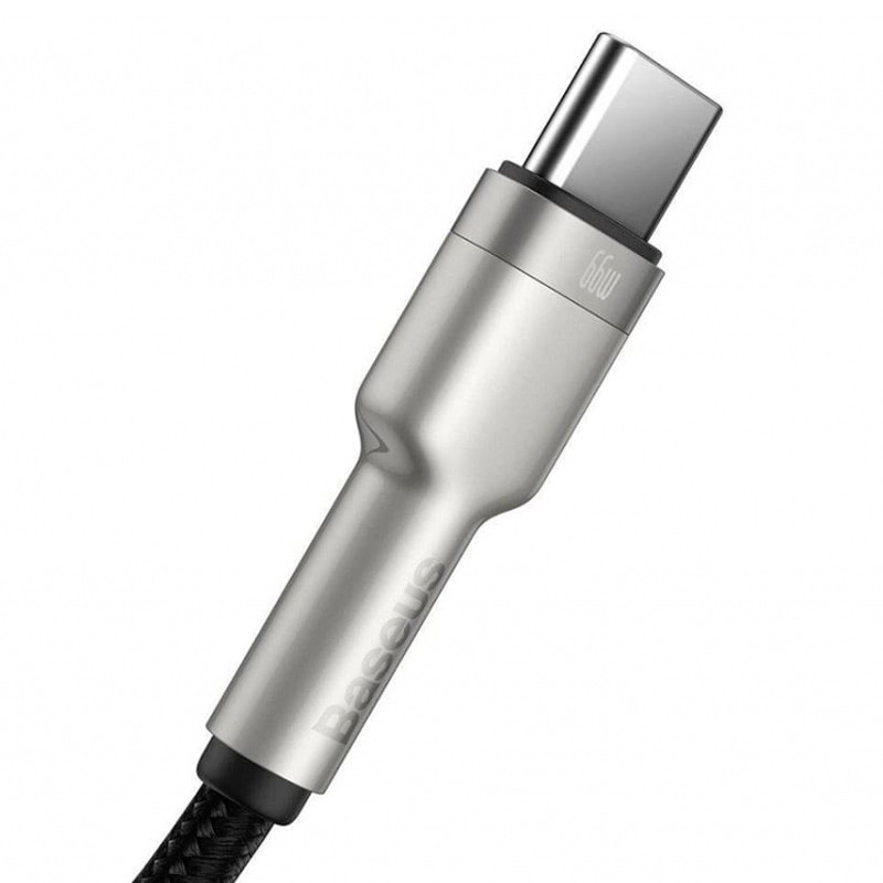 کابل کوتاه تایپ سی فست شارژ Baseus Cafule Series Metal CAKF000001 6A 66W 25cm