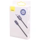 کابل تایپ سی فست شارژ 100 وات باسئوس Crystal Shine Series CAJY00040 طول 1.2 متر