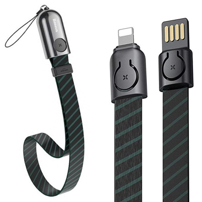 کابل آیفونی فست شارژ گردن بندی Baseus Golden Collar CALJL-A 2.4A 35CM