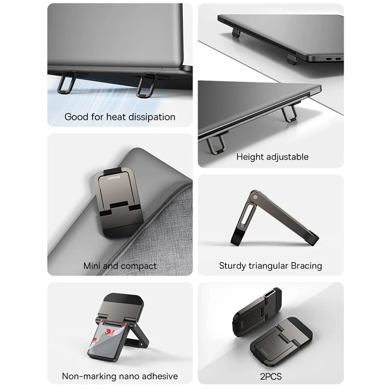 پایه نگهدارنده لپ تاپ باسئوس Slim Laptop Kickstand LUZC00001