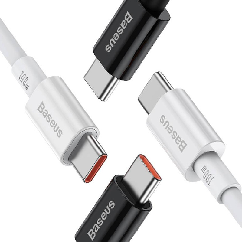 کابل تبدیل فست شارژ Baseus Superior Series CATYS-C0 Type-C to Type-C 5A QC3.0 100W 2m