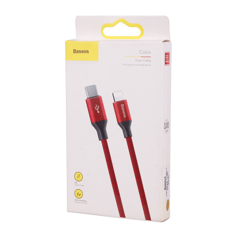 کابل تبدیل فست شارژ Baseus Yiven CATLYW-C0 Type-C to Lightning 2A 1m
