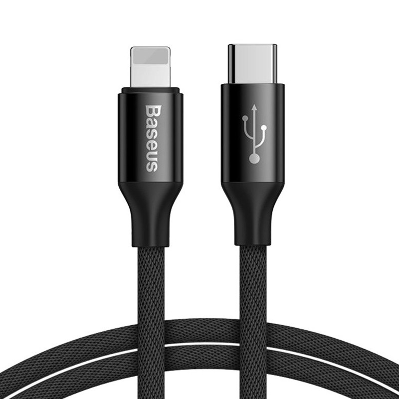 کابل تبدیل فست شارژ Baseus Yiven CATLYW-C0 Type-C to Lightning 2A 1m