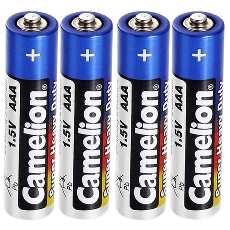 باتری چهارتایی نیم قلمی Camelion Super Heavy Duty 1.5V AAA شرینک
