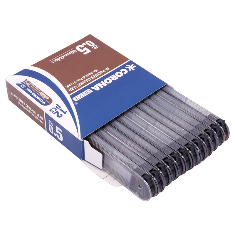 نوک مداد نوکی Corona PL-05 0.5mm 2B بسته 12 عددی
