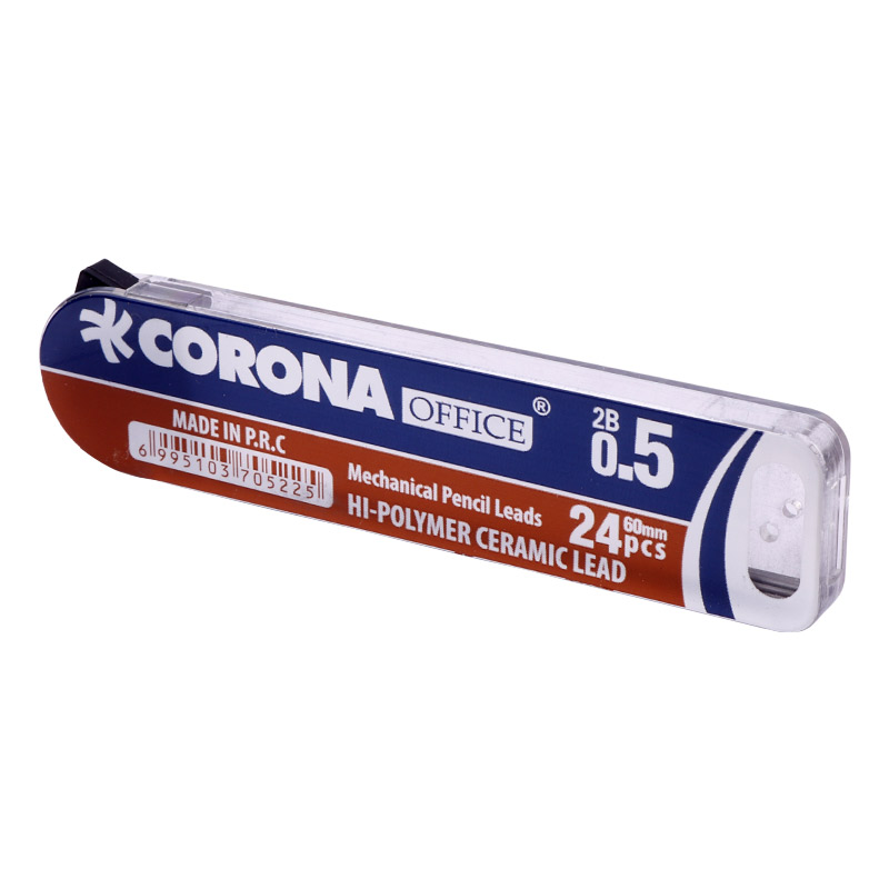 نوک مداد نوکی Corona PL-05 0.5mm 2B بسته 12 عددی