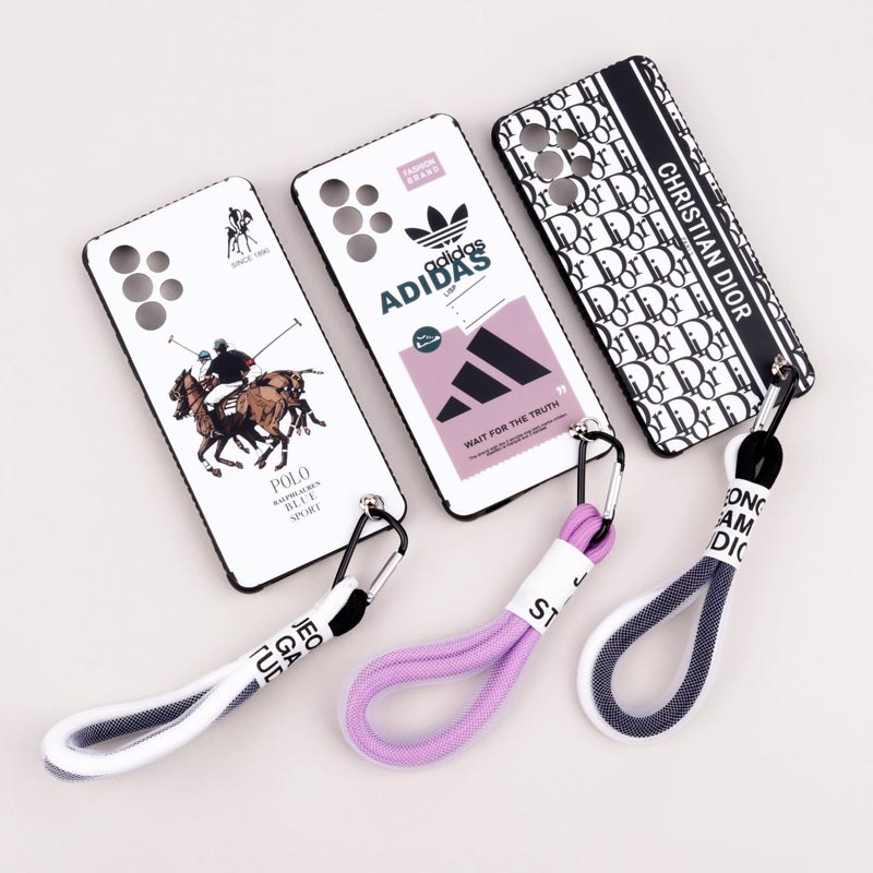 قاب طرحدار محافظ لنزدار + بند آویز لنیارد Samsung Galaxy A53 5G