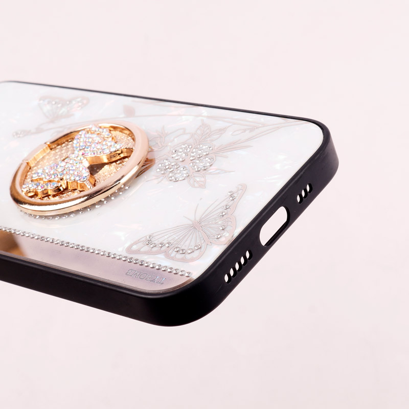 قاب طرح پروانه ای محافظ لنزدار برجسته پاپ سوکت دار iPhone 14