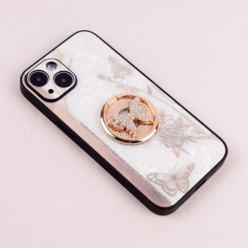 قاب طرح پروانه ای محافظ لنزدار برجسته پاپ سوکت دار iPhone 14