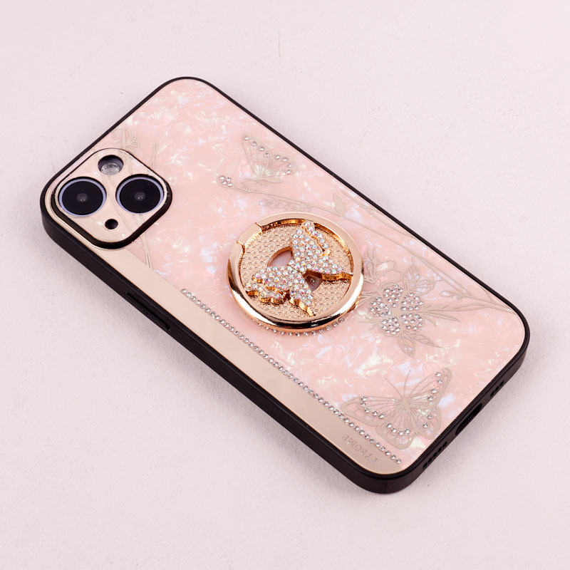 قاب طرح پروانه ای محافظ لنزدار برجسته پاپ سوکت دار iPhone 14