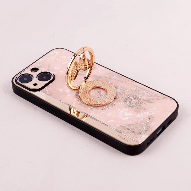 قاب طرح پروانه ای محافظ لنزدار برجسته پاپ سوکت دار iPhone 14