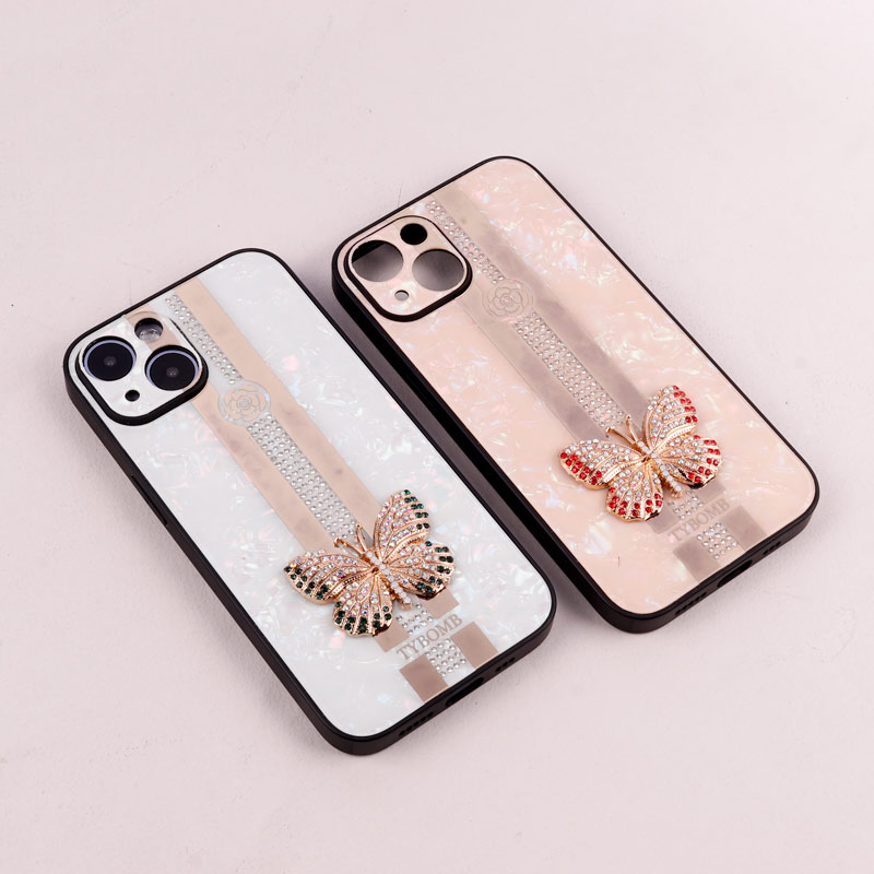 قاب طرح پروانه ای محافظ لنزدار برجسته iPhone 14