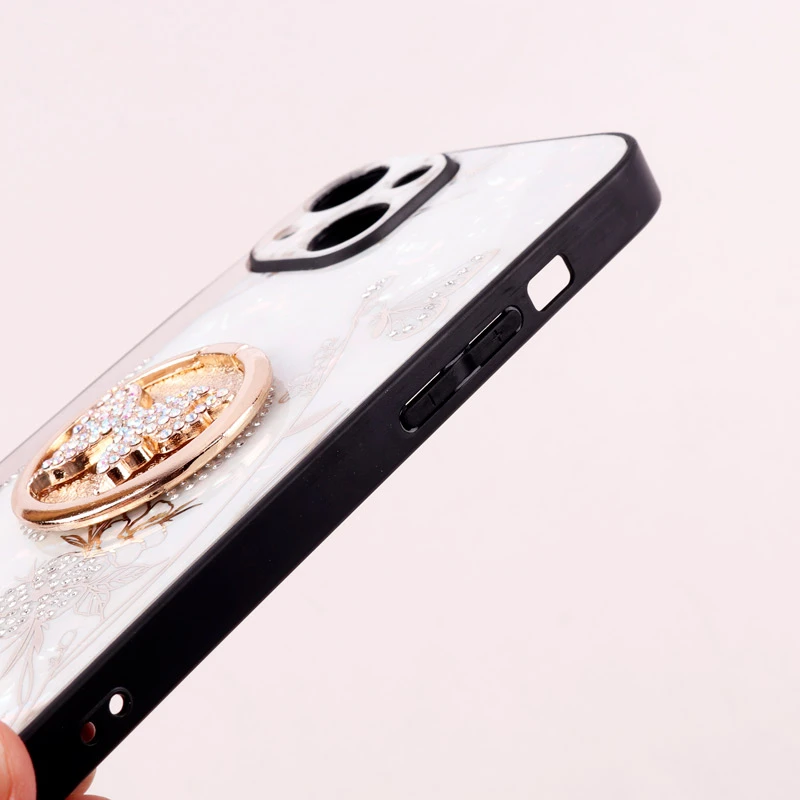 قاب طرح پروانه ای محافظ لنزدار برجسته پاپ سوکت دار iPhone 14