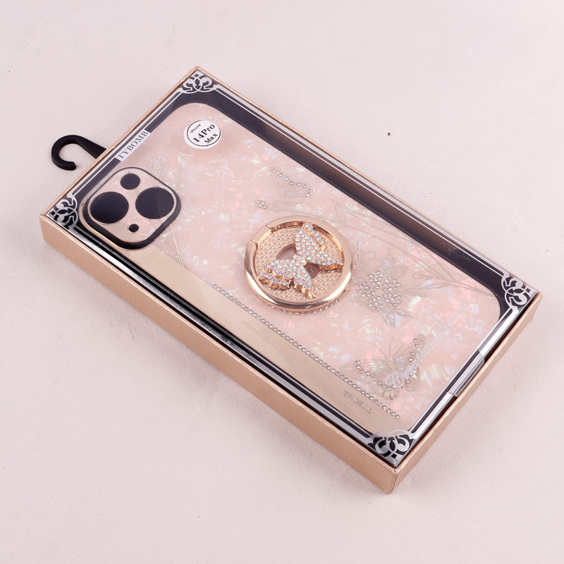 قاب طرح پروانه ای محافظ لنزدار برجسته پاپ سوکت دار iPhone 14 Plus