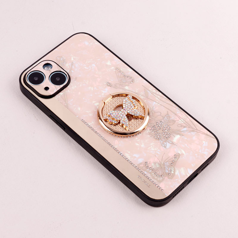 قاب طرح پروانه ای محافظ لنزدار برجسته پاپ سوکت دار iPhone 14 Plus