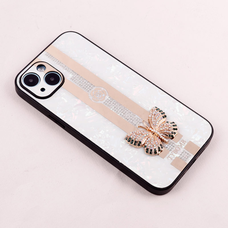 قاب طرح پروانه ای محافظ لنزدار برجسته iPhone 14 Plus
