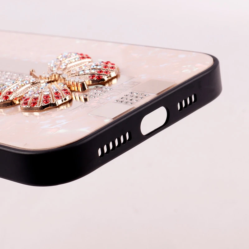قاب طرح پروانه ای محافظ لنزدار برجسته iPhone 14 Plus