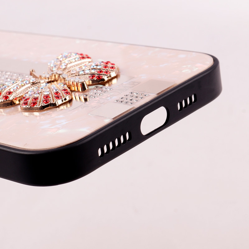قاب طرح پروانه ای محافظ لنزدار برجسته iPhone 14 Plus