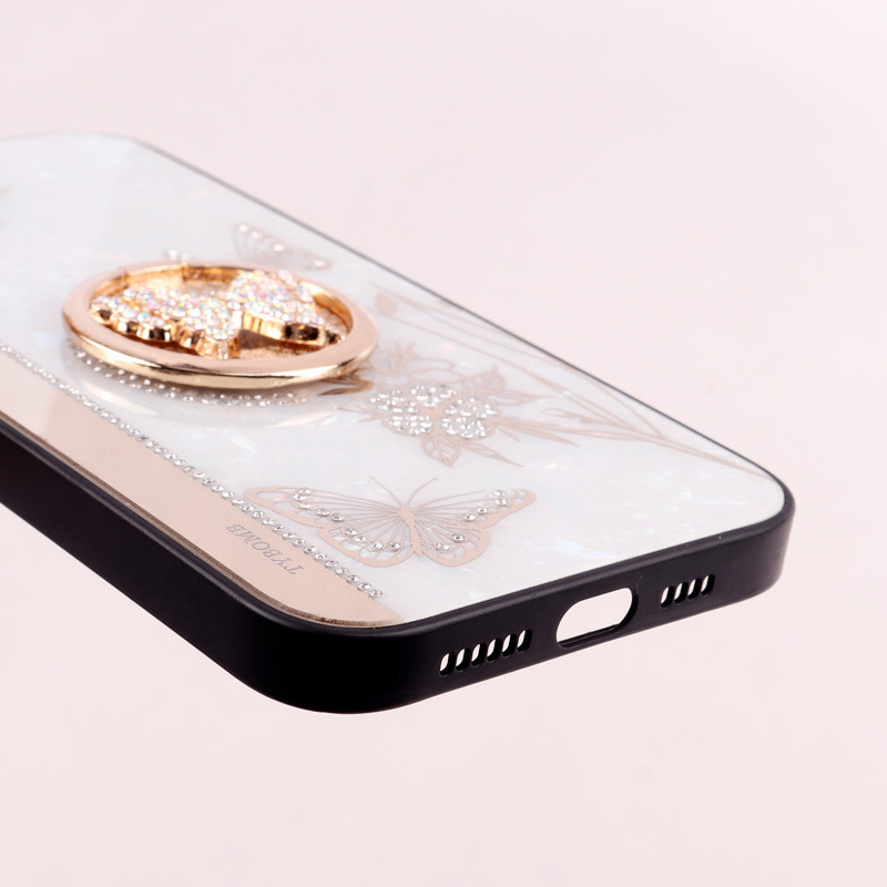 قاب طرح پروانه ای محافظ لنزدار برجسته پاپ سوکت دار iPhone 14 Plus