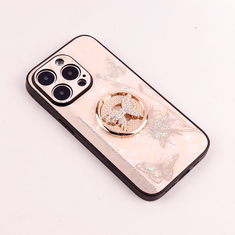 قاب طرح پروانه ای محافظ لنزدار برجسته پاپ سوکت دار iPhone 14 Pro