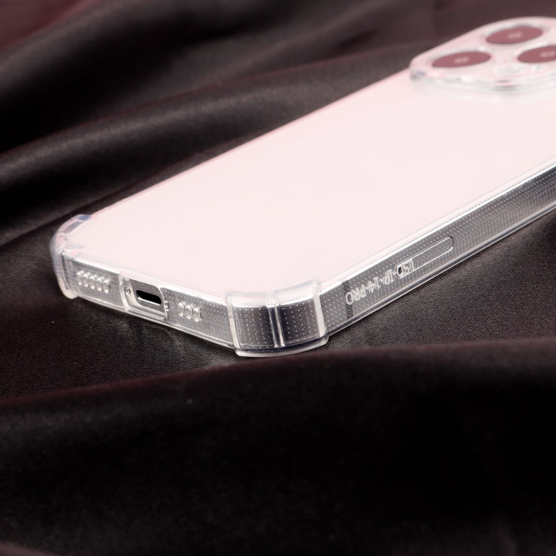 قاب ژله ای ضربه گیر بی رنگ محافظ لنزدار iPhone 14 Pro