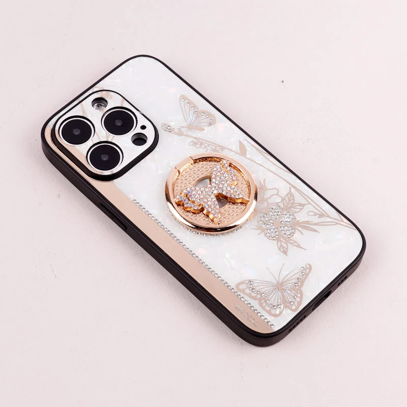 قاب طرح پروانه ای محافظ لنزدار برجسته پاپ سوکت دار iPhone 14 Pro