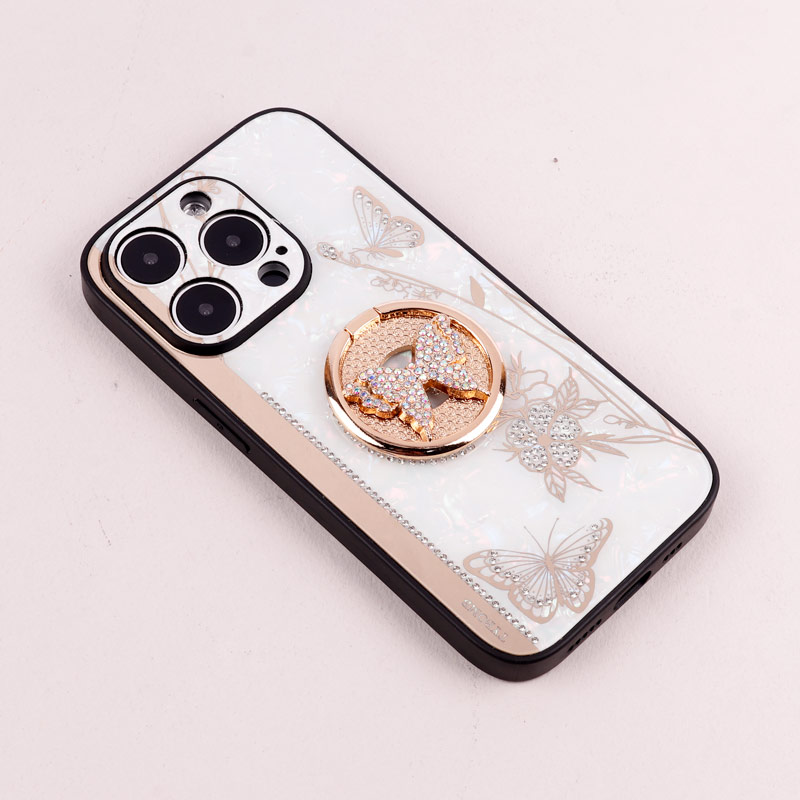 قاب طرح پروانه ای محافظ لنزدار برجسته پاپ سوکت دار iPhone 14 Pro