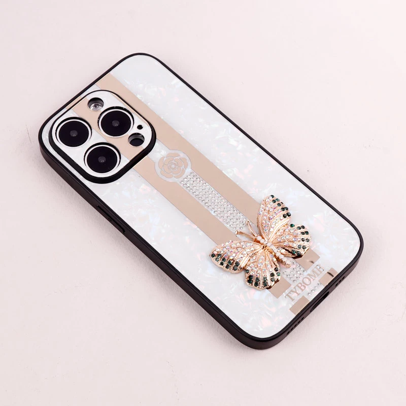 قاب طرح پروانه ای محافظ لنزدار برجسته iPhone 14 Pro