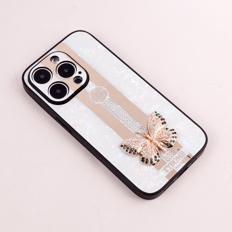 قاب طرح پروانه ای محافظ لنزدار برجسته iPhone 14 Pro
