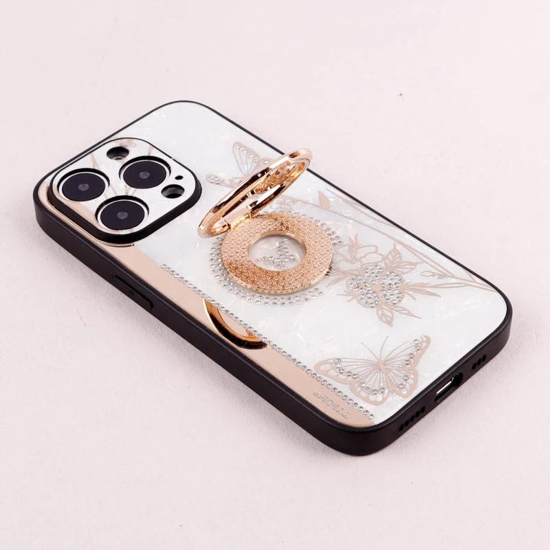 قاب طرح پروانه ای محافظ لنزدار برجسته پاپ سوکت دار iPhone 14 Pro