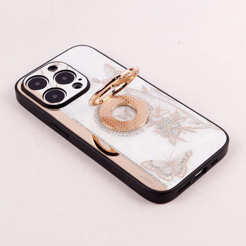 قاب طرح پروانه ای محافظ لنزدار برجسته پاپ سوکت دار iPhone 14 Pro