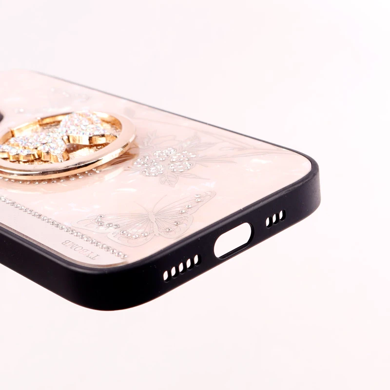 قاب طرح پروانه ای محافظ لنزدار برجسته پاپ سوکت دار iPhone 14 Pro