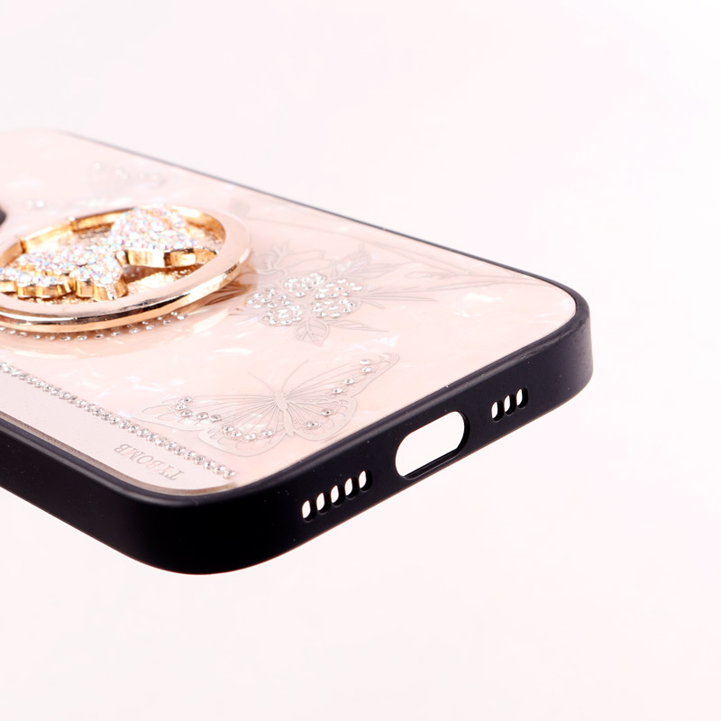 قاب طرح پروانه ای محافظ لنزدار برجسته پاپ سوکت دار iPhone 14 Pro
