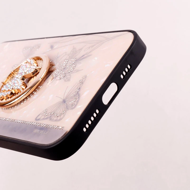 قاب طرح پروانه ای محافظ لنزدار برجسته پاپ سوکت دار iPhone 14 Pro Max