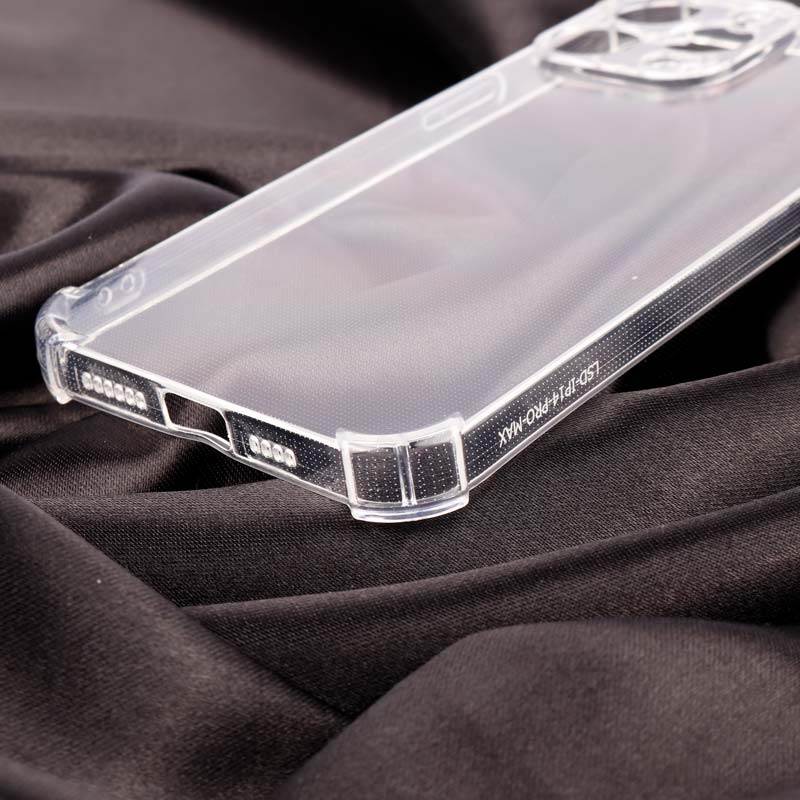 قاب ژله ای ضربه گیر بی رنگ محافظ لنزدار iPhone 14 Pro Max