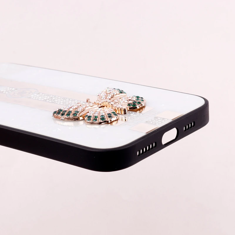 قاب طرح پروانه ای محافظ لنزدار برجسته iPhone 14 Pro Max