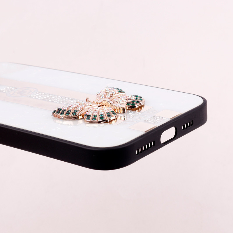 قاب طرح پروانه ای محافظ لنزدار برجسته iPhone 14 Pro Max