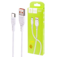 کابل تایپ سی فست شارژ Denmen D06T 2.4A 1m