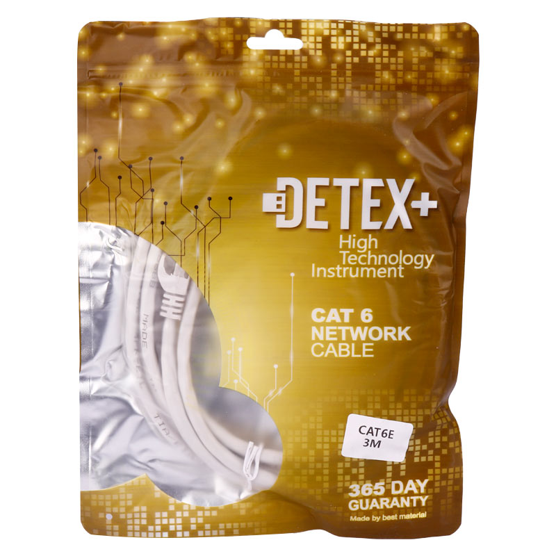 کابل شبکه Detex+ Cat6 3m