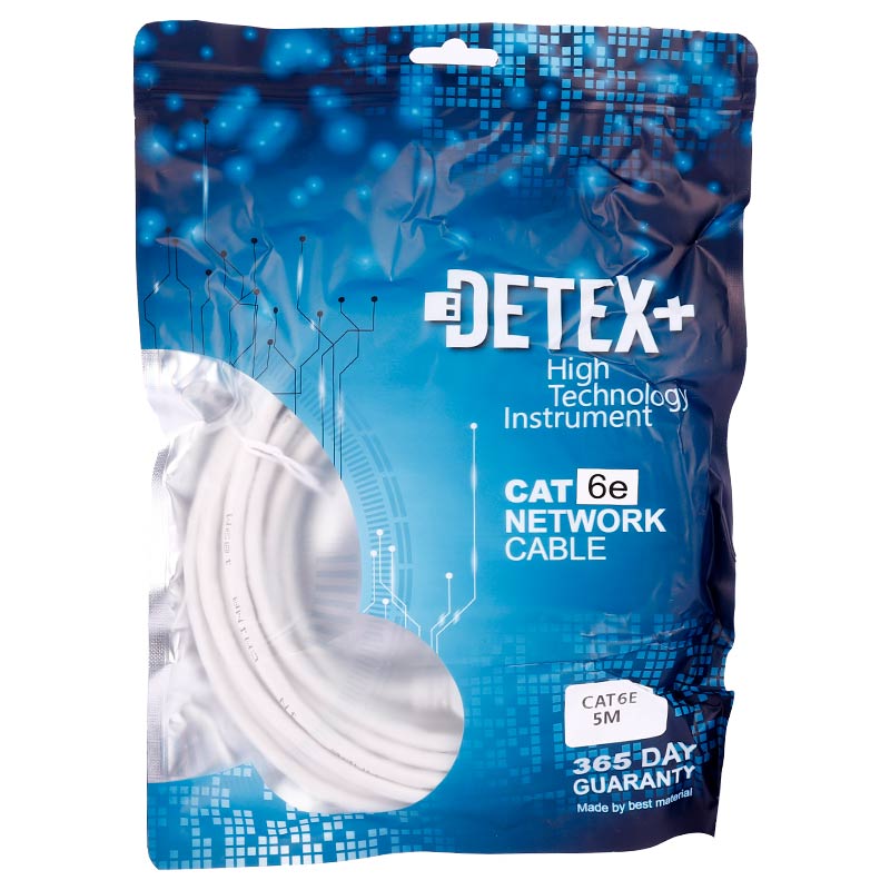 کابل شبکه Detex+ Cat6 5m