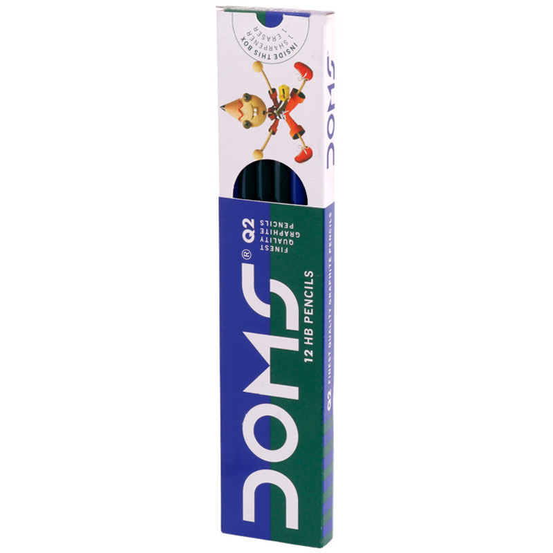 مداد مشکی دامس Doms Q2 NO.3490 بسته 12 عددی
