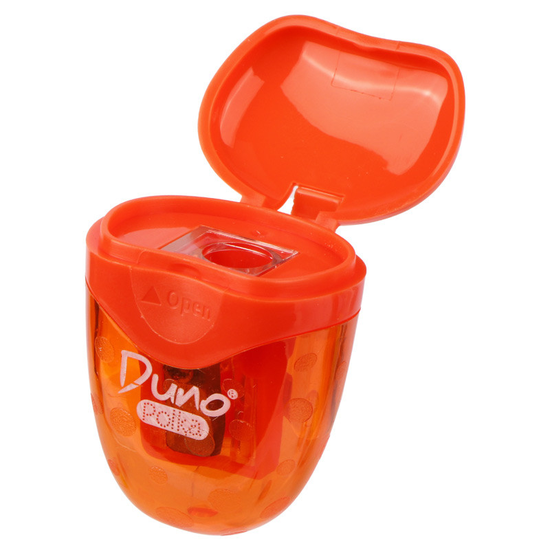 تراش پلاستیکی مخزن دار Duno Polka SK140100 بسته 24 عددی