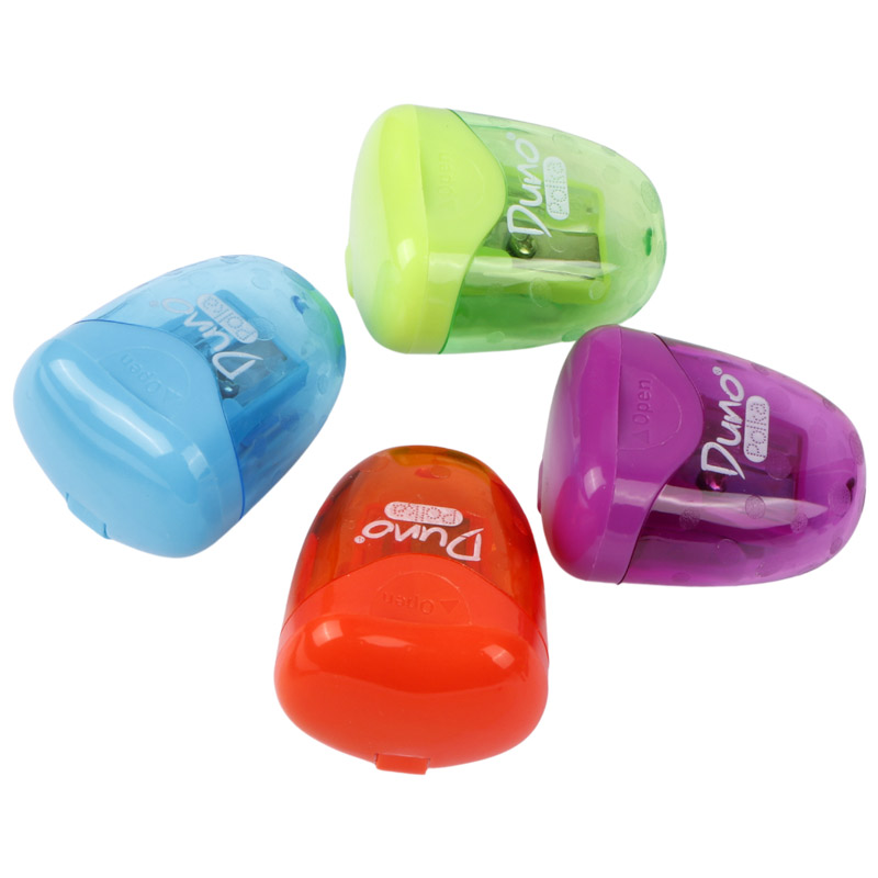 تراش پلاستیکی مخزن دار Duno Polka SK140100 بسته 24 عددی