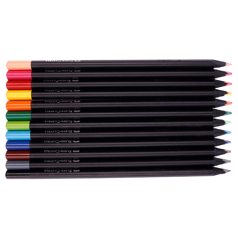 مداد رنگی 12 رنگ فابر کاستل Faber-Castell Black Edition