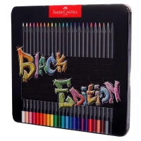 مداد رنگی 24 رنگ فابر کاستل Faber-Castell Black Edition 116425